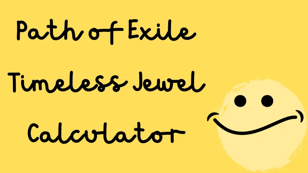 Path of Exile Timeless Jewel Calculator